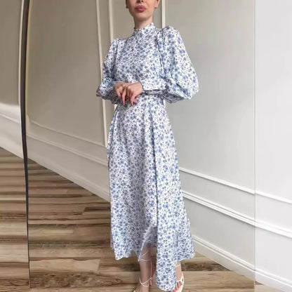 Bloemenprint Jurk Lente Zomer Elegante Vrouwelijke Stijl
