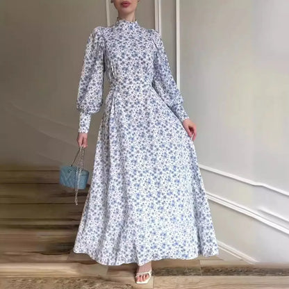 Bloemenprint Jurk Lente Zomer Elegante Vrouwelijke Stijl