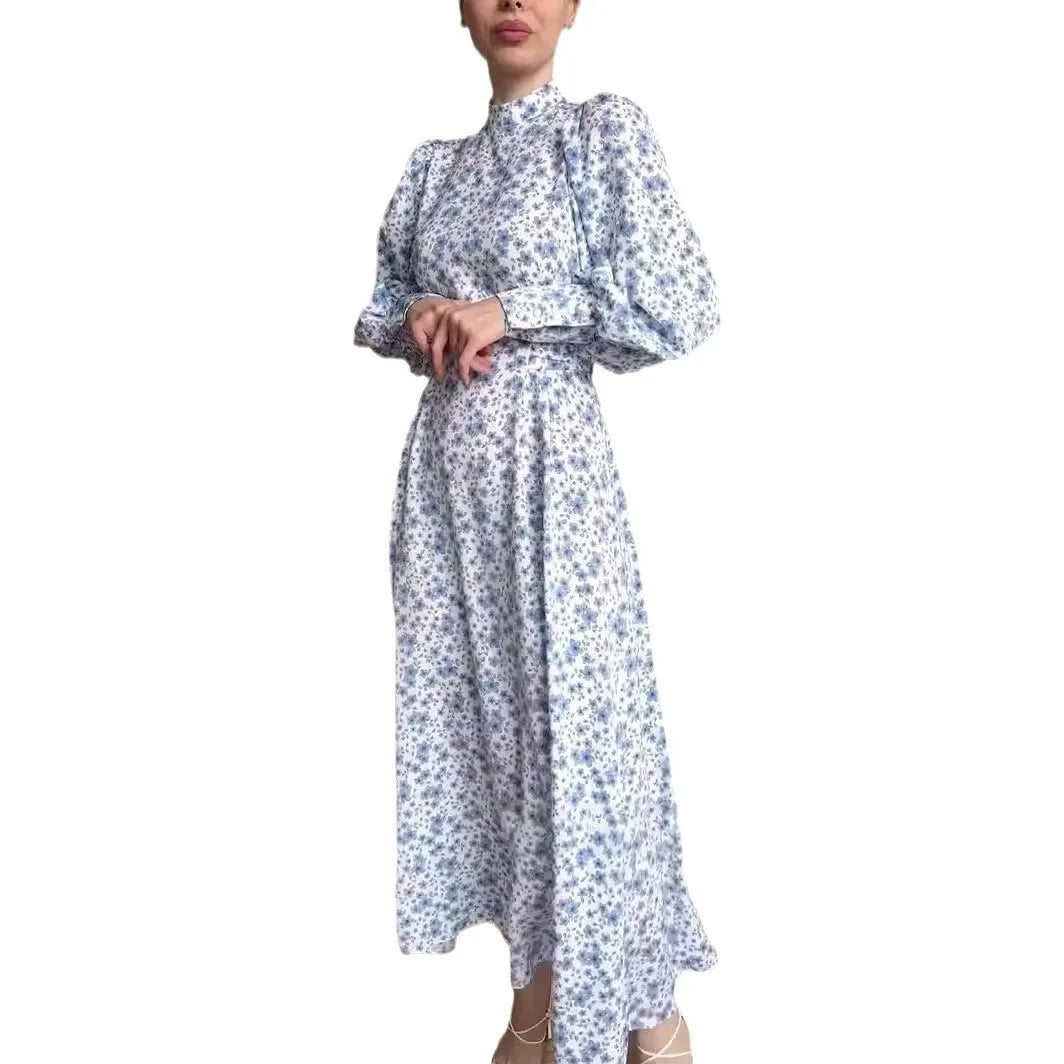 Bloemenprint Jurk Lente Zomer Elegante Vrouwelijke Stijl