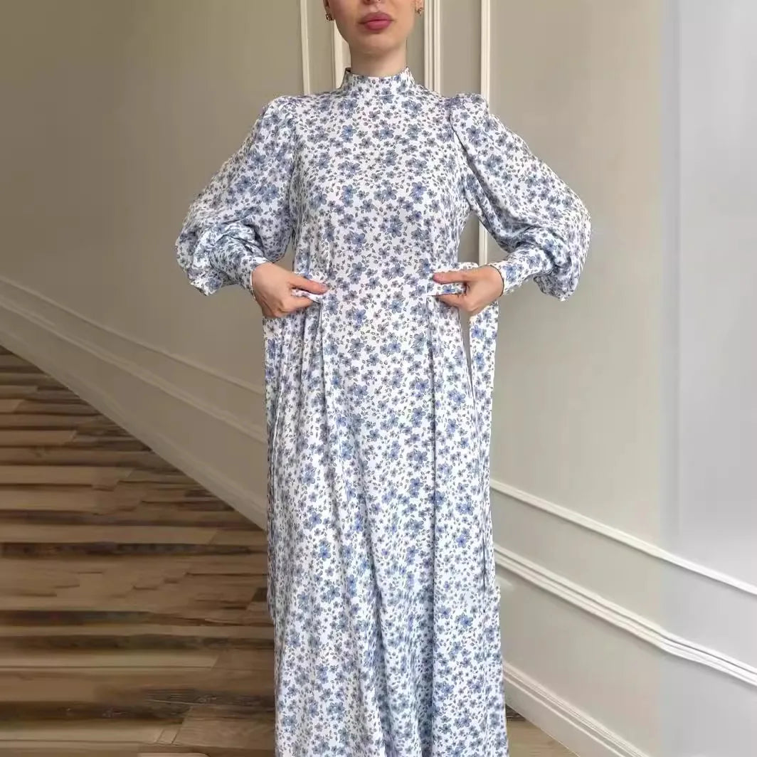 Bloemenprint Jurk Lente Zomer Elegante Vrouwelijke Stijl