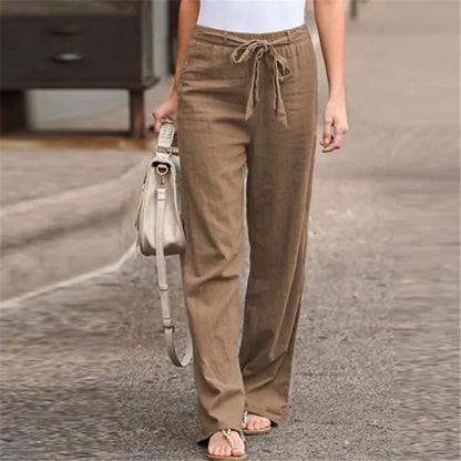 Elastische Broek Chique Aubree Stijl Zachte Taille