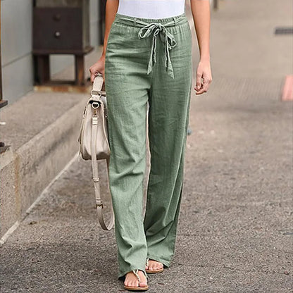 Elastische Broek Chique Aubree Stijl Zachte Taille