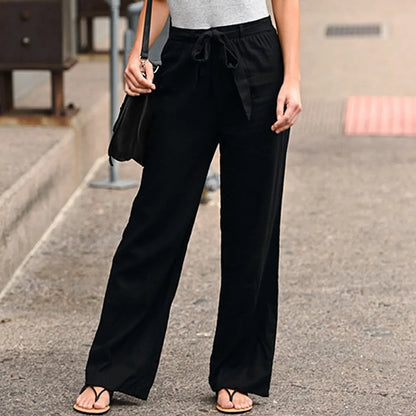 Elastische Broek Chique Aubree Stijl Zachte Taille