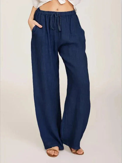 Katoenen Linnen Broek Zomerse Lichtgewicht Stijl