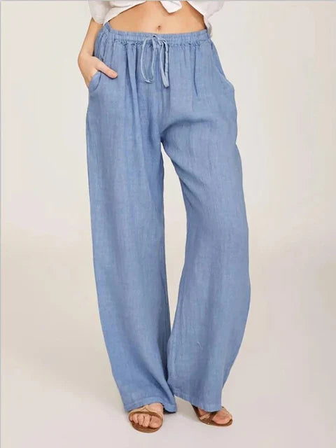 Katoenen Linnen Broek Zomerse Lichtgewicht Stijl