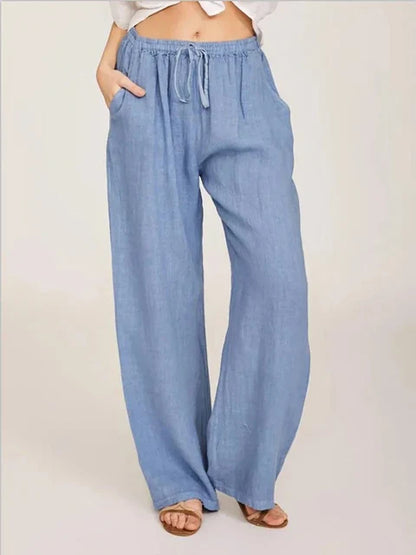 Katoenen Linnen Broek Zomerse Lichtgewicht Stijl