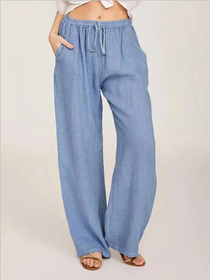 Katoenen Linnen Broek Zomerse Lichtgewicht Stijl