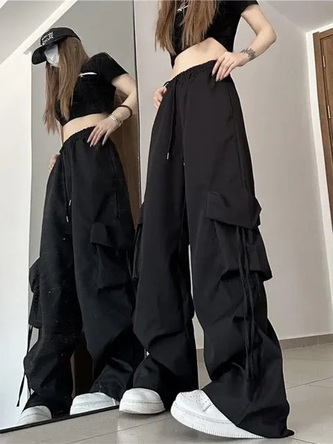 Dames Cargo Broeken Hoge Taille Losse Zomerbroek - StudioMarella