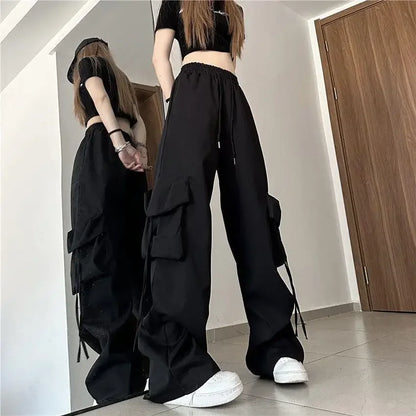 Dames Cargo Broeken Hoge Taille Losse Zomerbroek