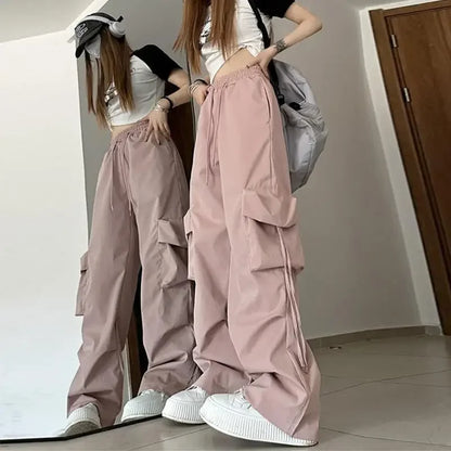 Dames Cargo Broeken Hoge Taille Losse Zomerbroek