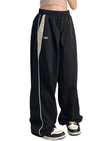 Retro Broeken Hoge Waist Helder Leer Look