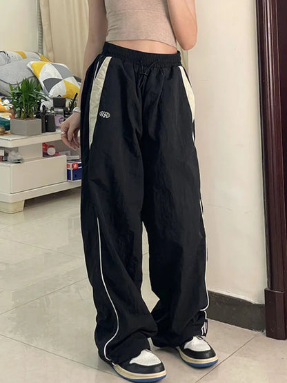 Retro Broeken Hoge Waist Helder Leer Look