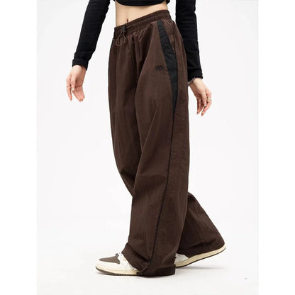 Retro Broeken Hoge Waist Helder Leer Look