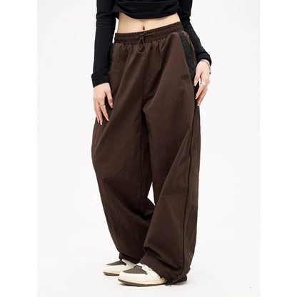 Retro Broeken Hoge Waist Helder Leer Look