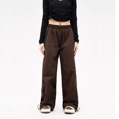 Retro Broeken Hoge Waist Helder Leer Look