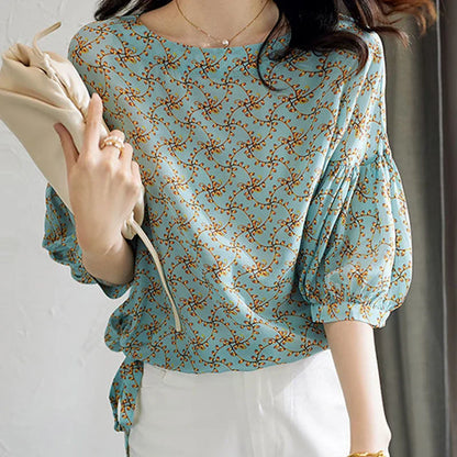Lente Blouse Vrouwelijk Verfrissend Zomer Jurkje