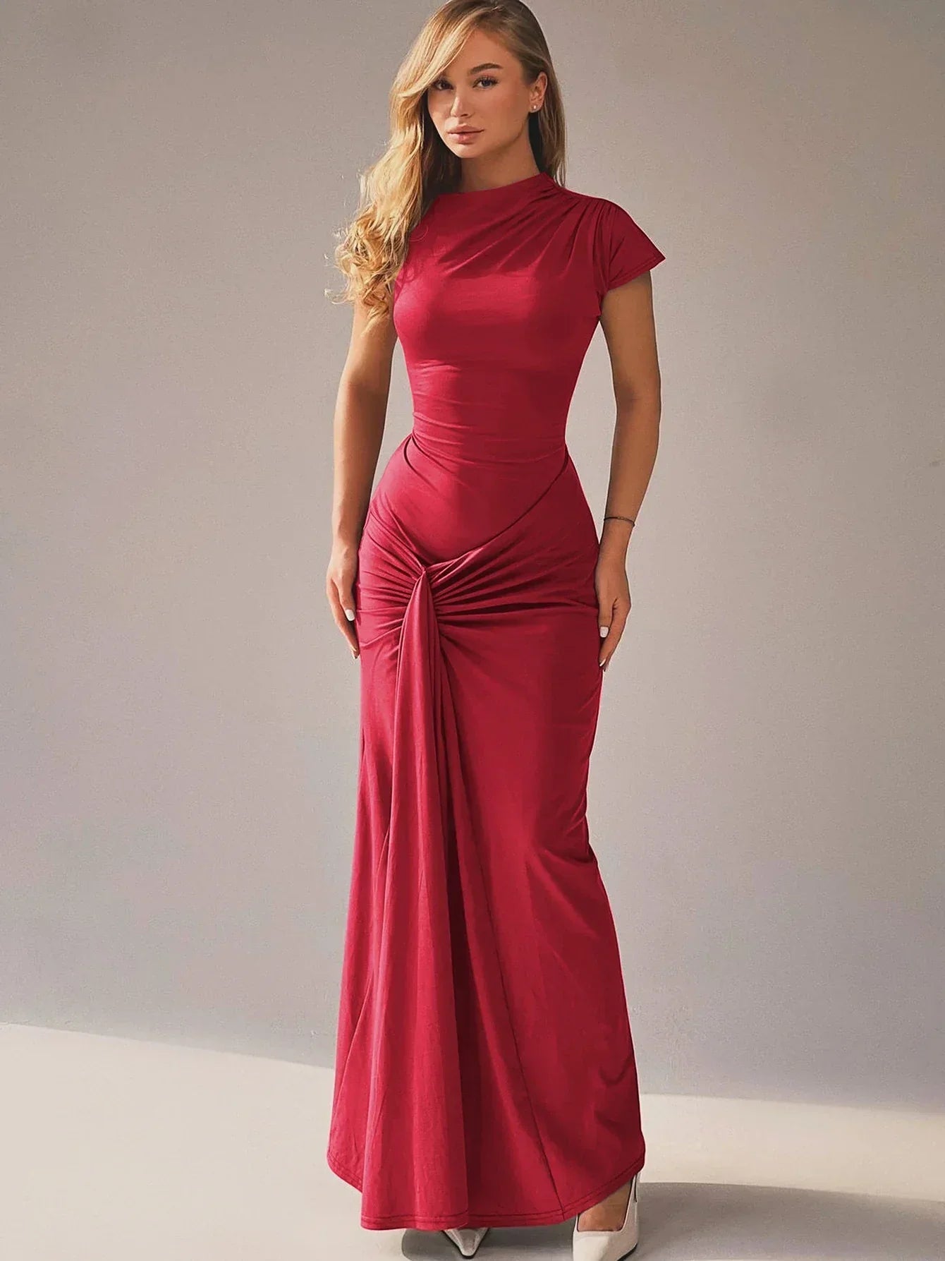 Dames Maxi Gala Jurk met Kanten - Celina