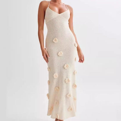 Dames Zomerjurk Maxi Jurk Open Rug Comfortabel