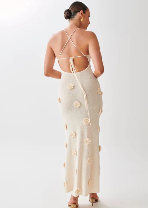Dames Zomerjurk Maxi Jurk Open Rug Comfortabel