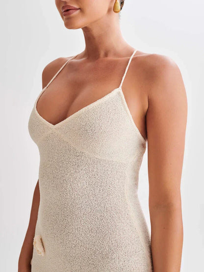 Dames Zomerjurk Maxi Jurk Open Rug Comfortabel