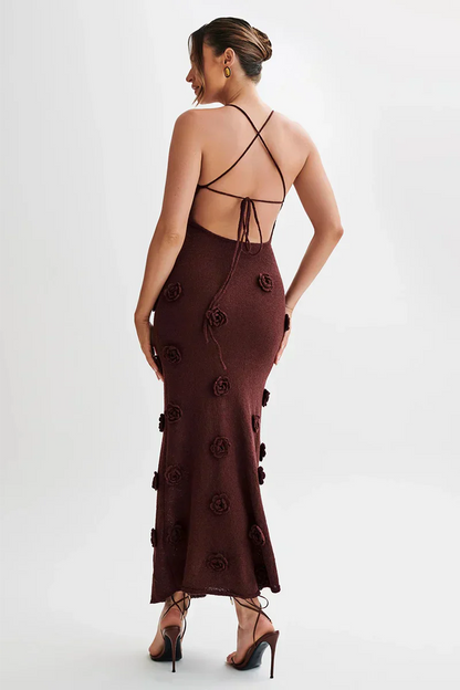 Dames Zomerjurk Maxi Jurk Open Rug Comfortabel