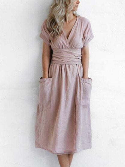 Dames Zomerjurk Midi Rok Jurk voor Vrouw