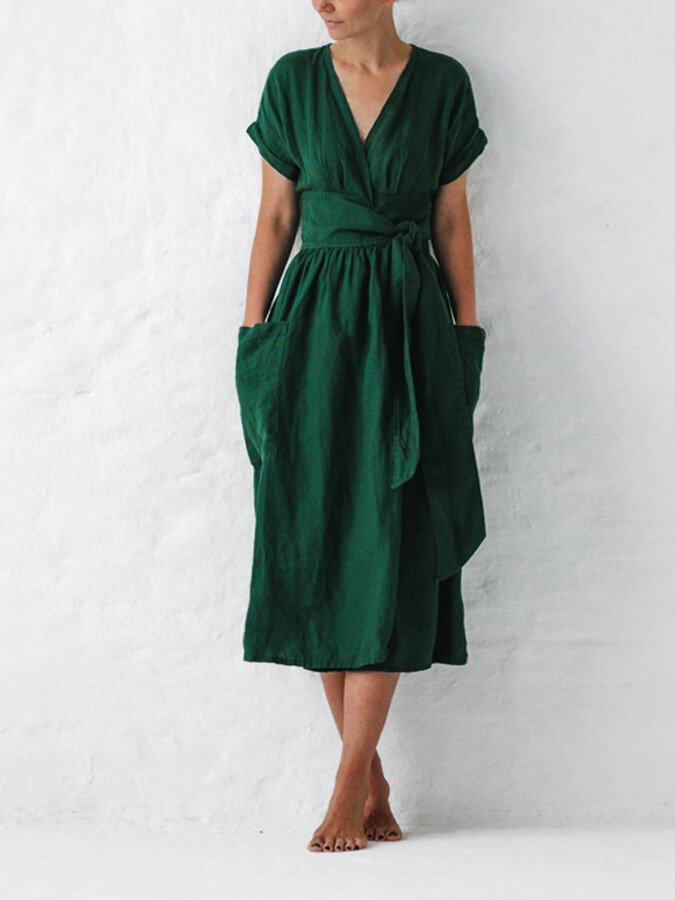 Dames Zomerjurk Midi Rok Jurk voor Vrouw