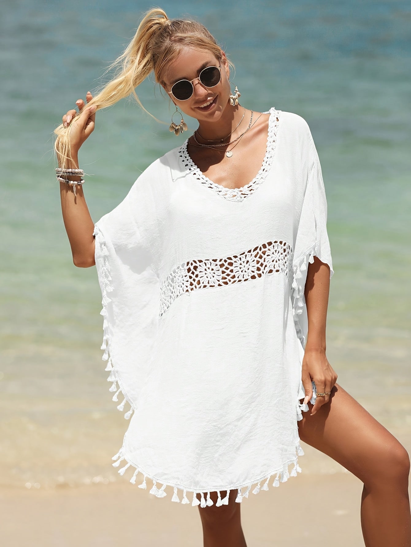 Dames Zomerjurk Mini Strandjurk met Ruffles - StudioMarella