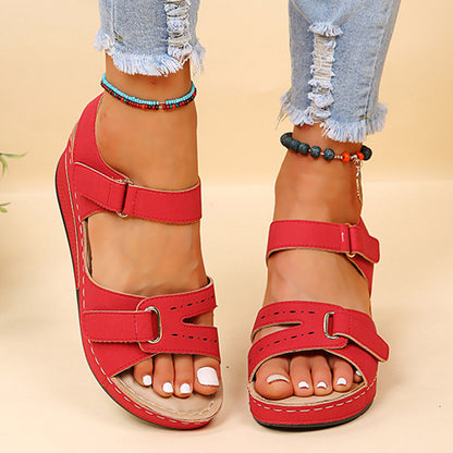 Dames Sandalen Plat Minimalistisch Design wordt: Dames Sandalen Plat Met Minimalistisch Design