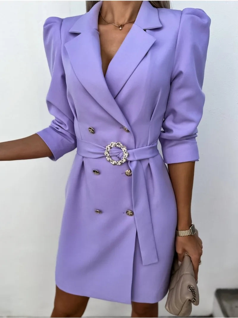 Dames Jurk Met Lange Mouwen En Print Comfortabel Elegant - StudioMarella