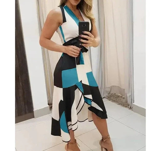 Elegante Mouwloze Jurk voor Dames Zomerjurk Glamour - StudioMarella