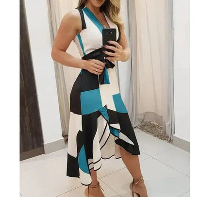 Elegante Mouwloze Jurk voor Dames Zomerjurk Glamour - StudioMarella