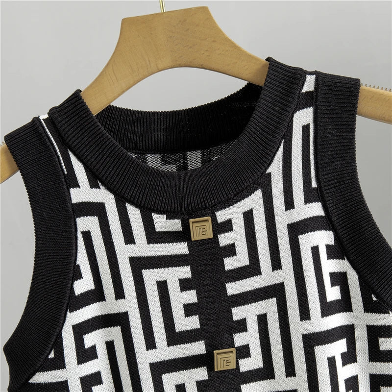 Gebreide Sweater en Jurk Set voor Vrouwen