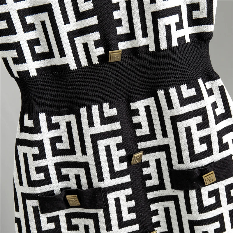 Gebreide Sweater en Jurk Set voor Vrouwen