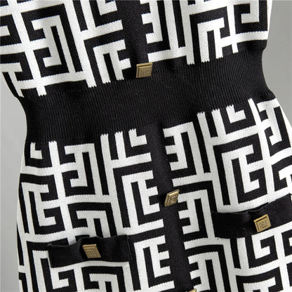 Gebreide Sweater en Jurk Set voor Vrouwen