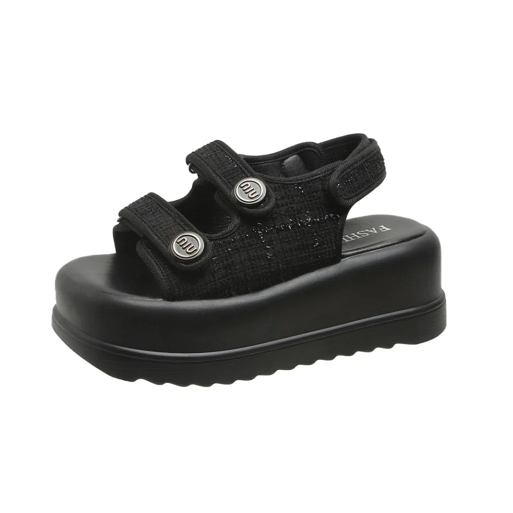 Dames Sandalen Met Hoge Hak en Riemen