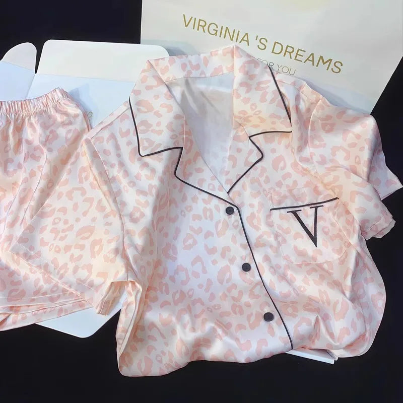 Dames Pyjamaset Zacht Luxe Slaapset voor Vrouwen