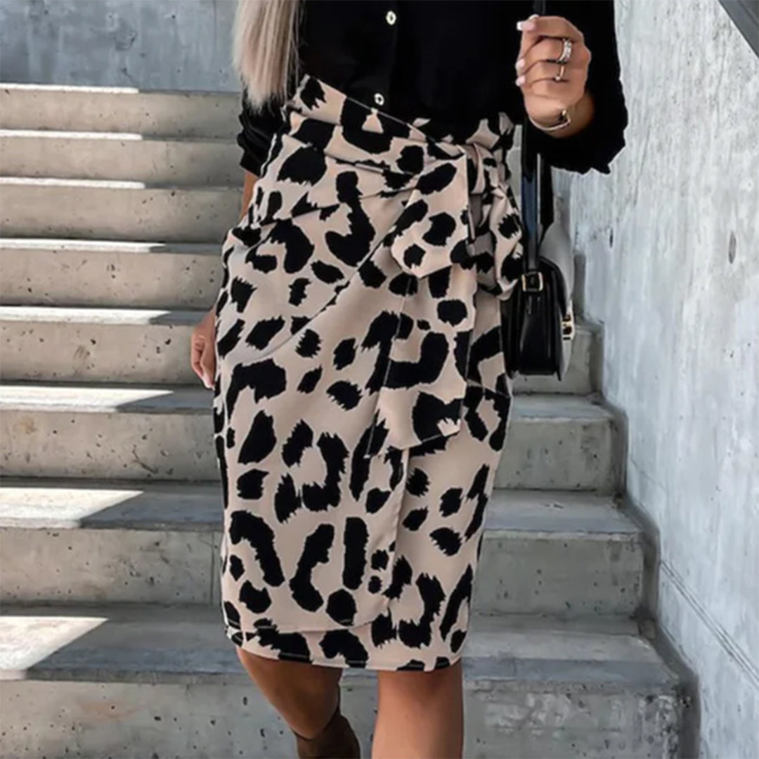 Dames Rok met Luipaardprint - Erica