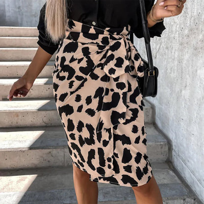 Dames Jurk Luipaardprint Rok Stijl Erica - StudioMarella