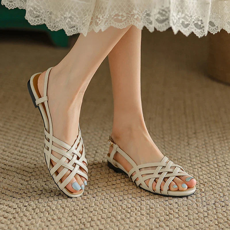 Zomer Sandalen Vrouwelijk Glanzend Chic Design