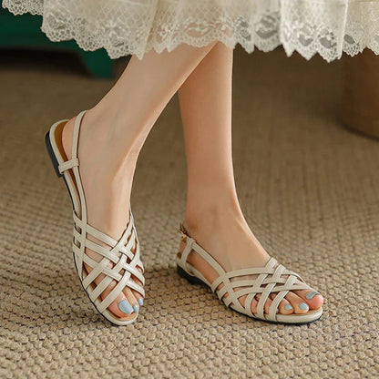 Zomer Sandalen Vrouwelijk Glanzend Chic Design