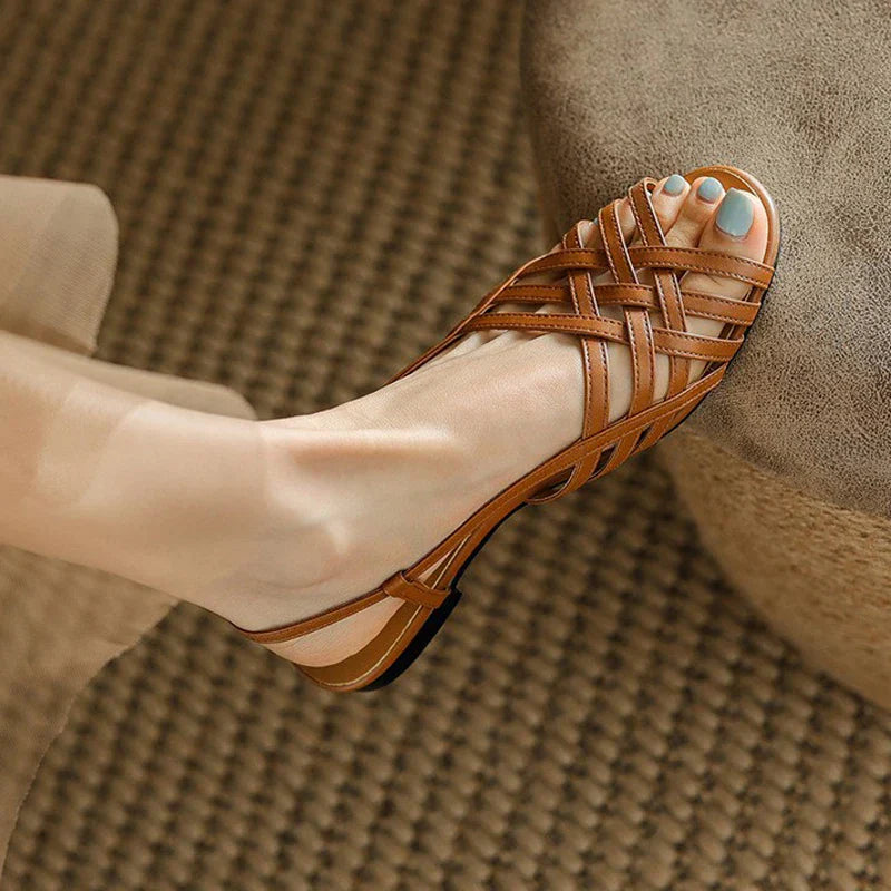 Zomer Sandalen Vrouwelijk Glanzend Chic Design