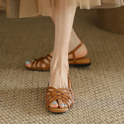 Zomer Sandalen Vrouwelijk Glanzend Chic Design - StudioMarella