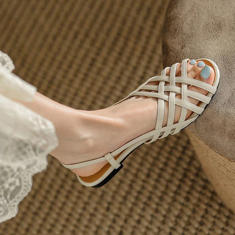 Zomer Sandalen Vrouwelijk Glanzend Chic Design