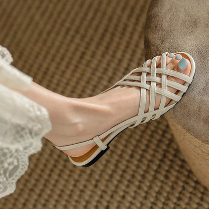 Zomer Sandalen Vrouwelijk Glanzend Chic Design