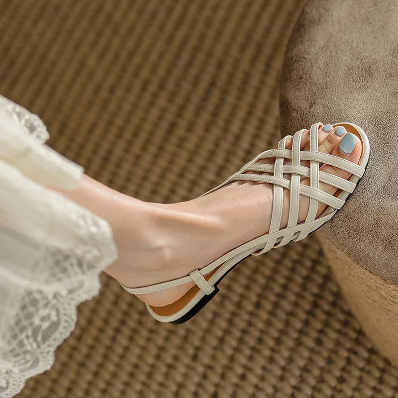 Zomer Sandalen Vrouwelijk Glanzend Chic Design