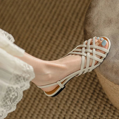 Zomer Sandalen Vrouwelijk Glanzend Chic Design