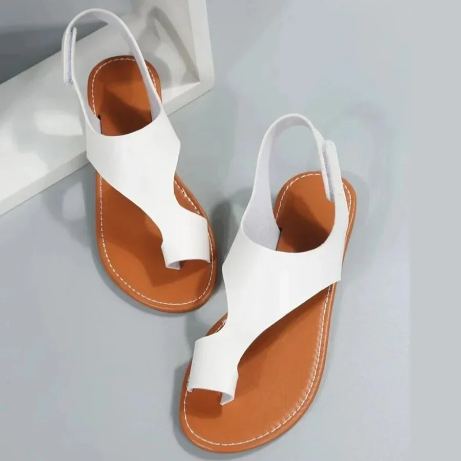 Zomerse Sandalen Comfortabel Leer Bruin