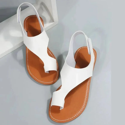 Zomerse Sandalen Comfortabel Leer Bruin
