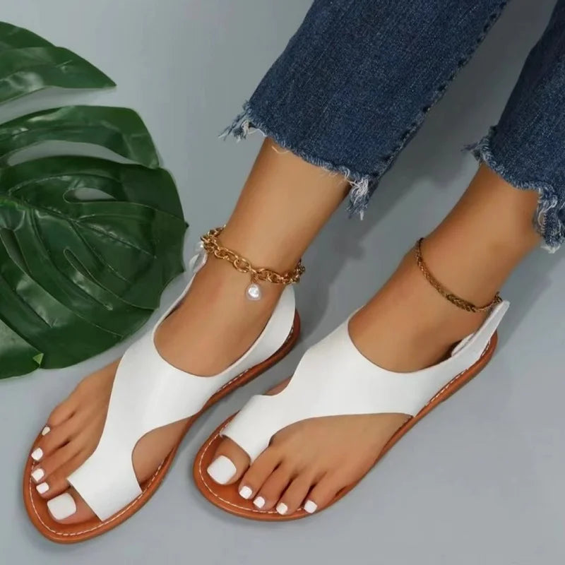 Zomerse Sandalen Comfortabel Leer Bruin